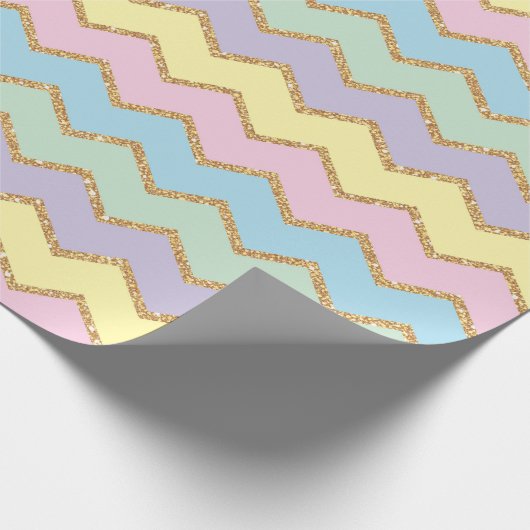 Unicorn Birthday Pattern Cadeaupapier (Hoek)