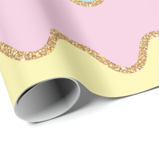 Unicorn Birthday Pattern Cadeaupapier (Rol Hoek)