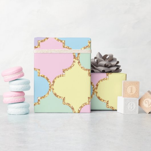 Unicorn Birthday Pattern Cadeaupapier (Baby Shower)