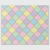 Unicorn Birthday Pattern Cadeaupapier (Vlak)