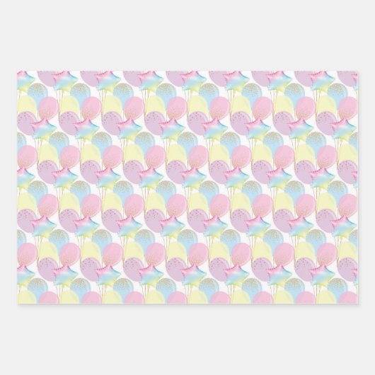 Unicorn Birthday Pattern Inpakpapier Vel (Voorkant 2)