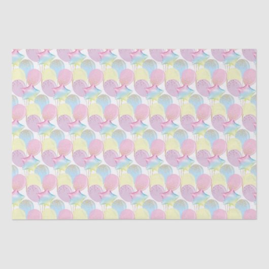 Unicorn Birthday Pattern Tissuepapier (Voorkant)