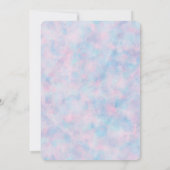 Unicorn Birthday Photo Flat Bedankkaart (Achterkant)