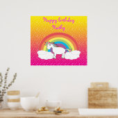 Unicorn Birthday poster (Keuken)