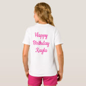 Unicorn Birthday T-shirt (Achterkant volledig)