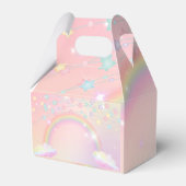 Unicorn birthday them Favor Box Bedankdoosjes (Achterkant)