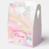 Unicorn birthday them Favor Box Bedankdoosjes (Geopend)