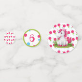 Unicorn Birthday Theme Table Confetti (Achterkanten)
