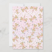 Unicorn Birthday Time Capsule Note Card Guestbook Kaart (Achterkant)