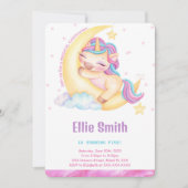 Unicorn Birthday Uitnodiging (Voorkant)