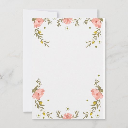 Unicorn Birthday Uitnodiging (Achterkant)