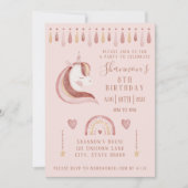 Unicorn Birthday Uitnodiging (Voorkant)
