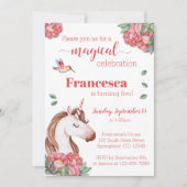 Unicorn Birthday Uitnodiging (Voorkant)