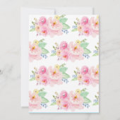 Unicorn Birthday Uitnodiging (Achterkant)