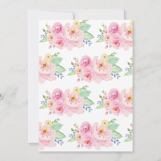 Unicorn Birthday Uitnodiging (Achterkant)