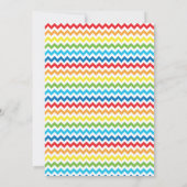 Unicorn Birthday-uitnodiging Magische regenboog Kaart (Achterkant)