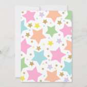 Unicorn Birthday Uitnodiging Roze Gold Unicorn (Achterkant)