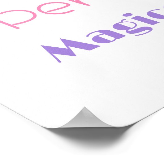 Unicorn Birthday Welcome Sign Poster (Hoek)