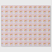 Unicorn Birthday Wrapping Paper Cadeaupapier (Vlak)