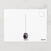 Unicorn Black en Pink Fantasy Creature Briefkaart (Achterkant)