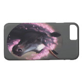 Unicorn Black en Pink Fantasy Creature Case-Mate iPhone Case (Achterkant (Horizontaal))