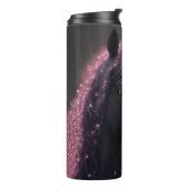 Unicorn Black en Pink Fantasy Creature Thermosbeker (Gedraaid links)