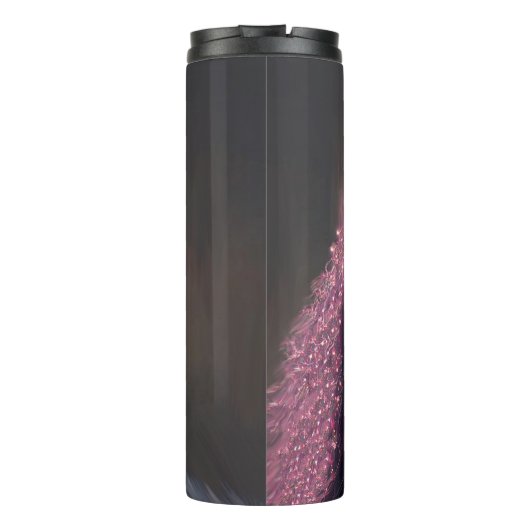 Unicorn Black en Pink Fantasy Creature Thermosbeker (Achterkant)