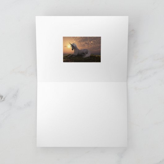 UNICORN BLANK-WENSKAART KAART (Binnen)
