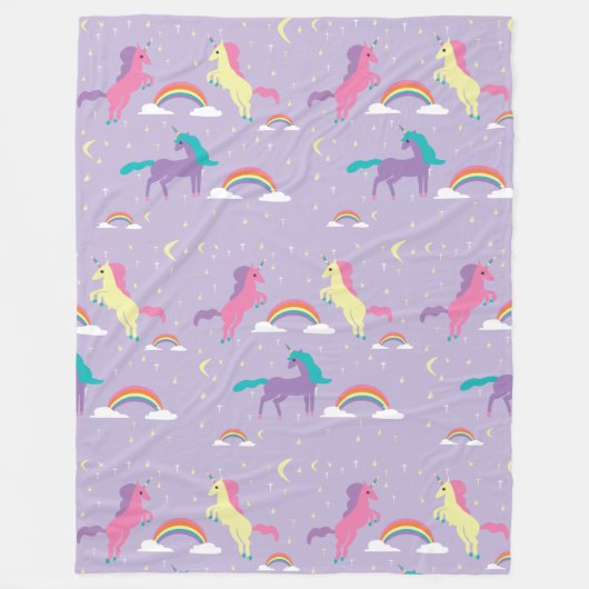 Unicorn Blanket | ABDL | DDLG | Baby4Levensduur Fleece Deken (Voorkant)