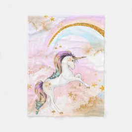 Unicorn Blanket Fleece Deken