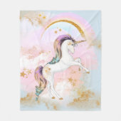 Unicorn Blanket Fleece Deken (Voorkant)