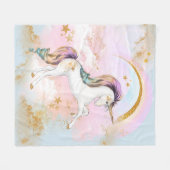 Unicorn Blanket Fleece Deken (Voorkant (Horizontaal))