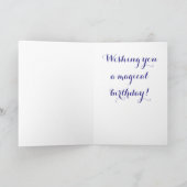 Unicorn blije verjaardagskaart kaart (Binnen)