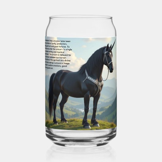 Unicorn Blikvorm Glas (Voorkant)