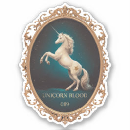 Unicorn Blood  Label Sticker