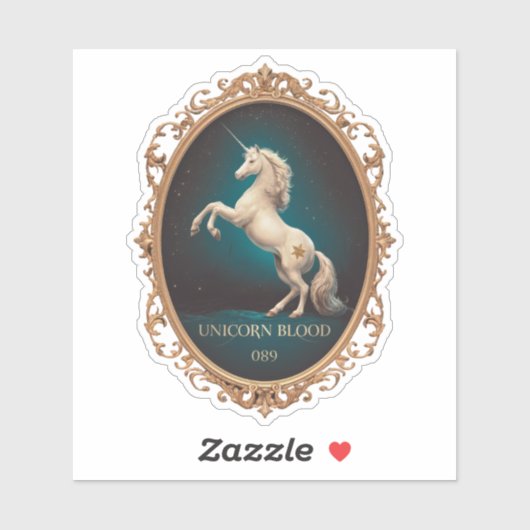 Unicorn Blood  Label Sticker (Vel)
