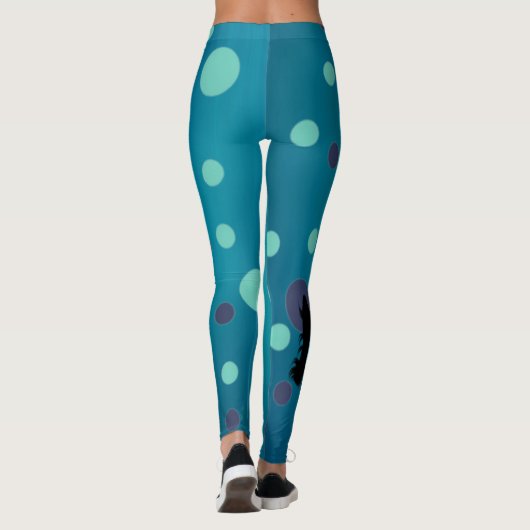 Unicorn Blue Leggings (Achterkant)