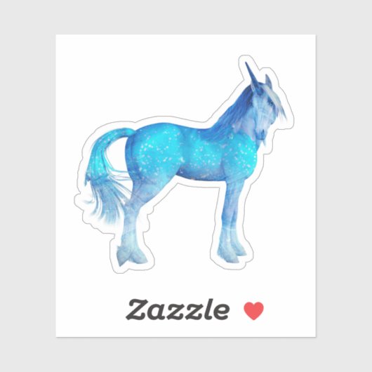 Unicorn Blues Sticker (Vel)