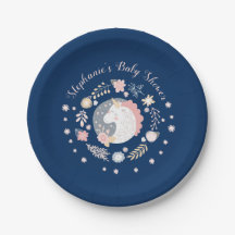 Unicorn Blush & Navy Baby shower gepersonaliseerd