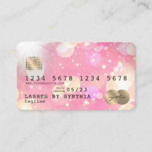 Unicorn boho art Credit Card Style Gold Visitekaartje