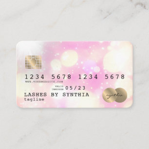 Unicorn boho art Credit Card Style Gold Visitekaartje