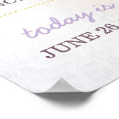 Unicorn Boho Birthday Stats Milestone Poster (Hoek)