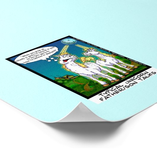 Unicorn Bonding Funny Canvas Print (Hoek)