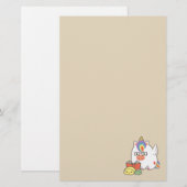 Unicorn Bookworm Briefpapier (Voorkant / Achterkant)