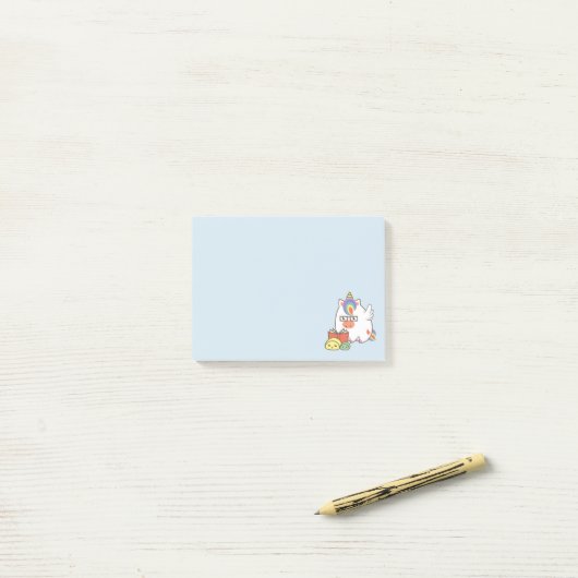 Unicorn Bookworm Post-it® Notes (Op bureau)