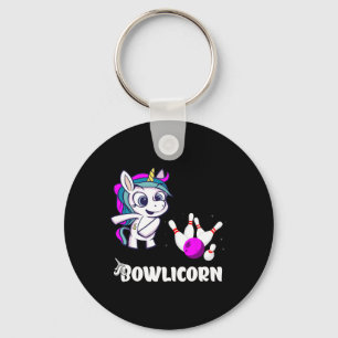 Unicorn Bowling Pin Strike Bowling Bowler Bowling Sleutelhanger