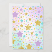 Unicorn Bowling Uitnodiging Bowling Birthday Parti (Achterkant)