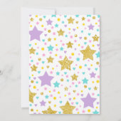 Unicorn Bowling Uitnodiging Bowling Birthday Parti (Achterkant)