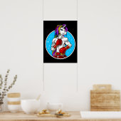 Unicorn Boxing Player Poster (Keuken)