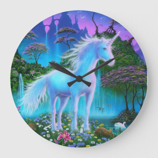 Unicorn Bridge Wall Clock Grote Klok (Voorkant)